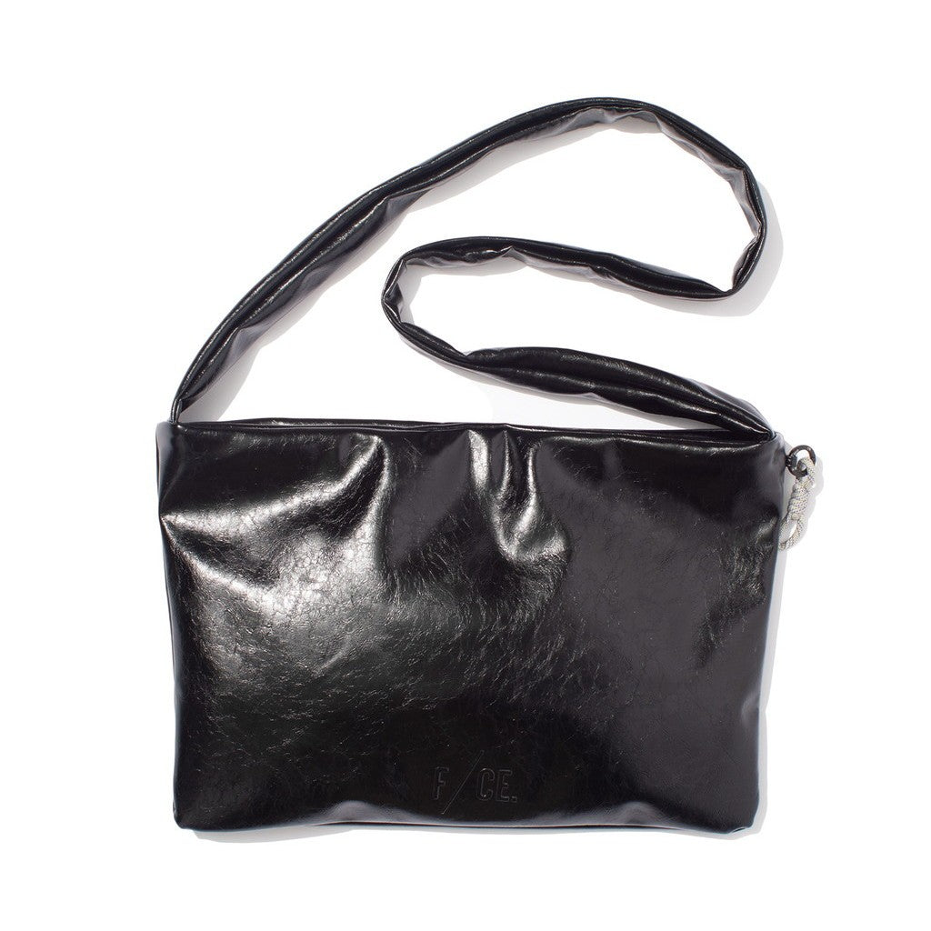 TECH LEATHER BIG SHOULDER TOTE #BLACK [FLE36251B0001