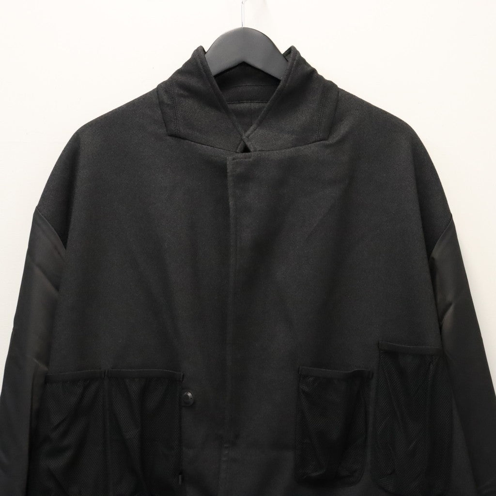 TECH LOOSE 2B JACKET FLANNEL #CHARCOAL [BJ-32026W]