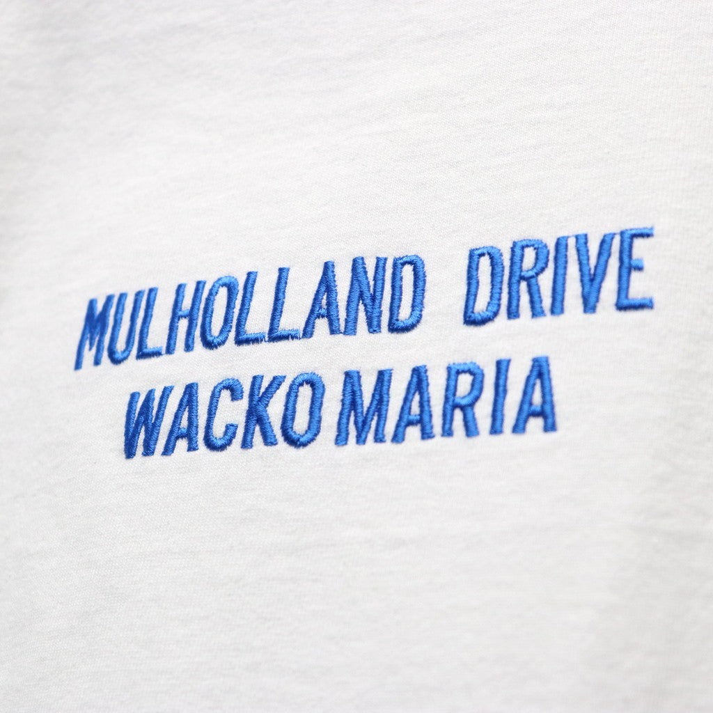 MULHOLLAND DRIVE | WASHED HEAVY WEIGHT CREW NECK T-SHIRT ( TYPE-2 ) #WHITE [MD-WM-WT02]