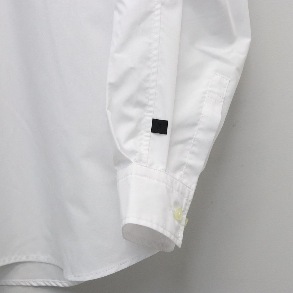 TECH REGULAR COLLAR SHIRT L/S SOLID #WHITE [BE-81026]