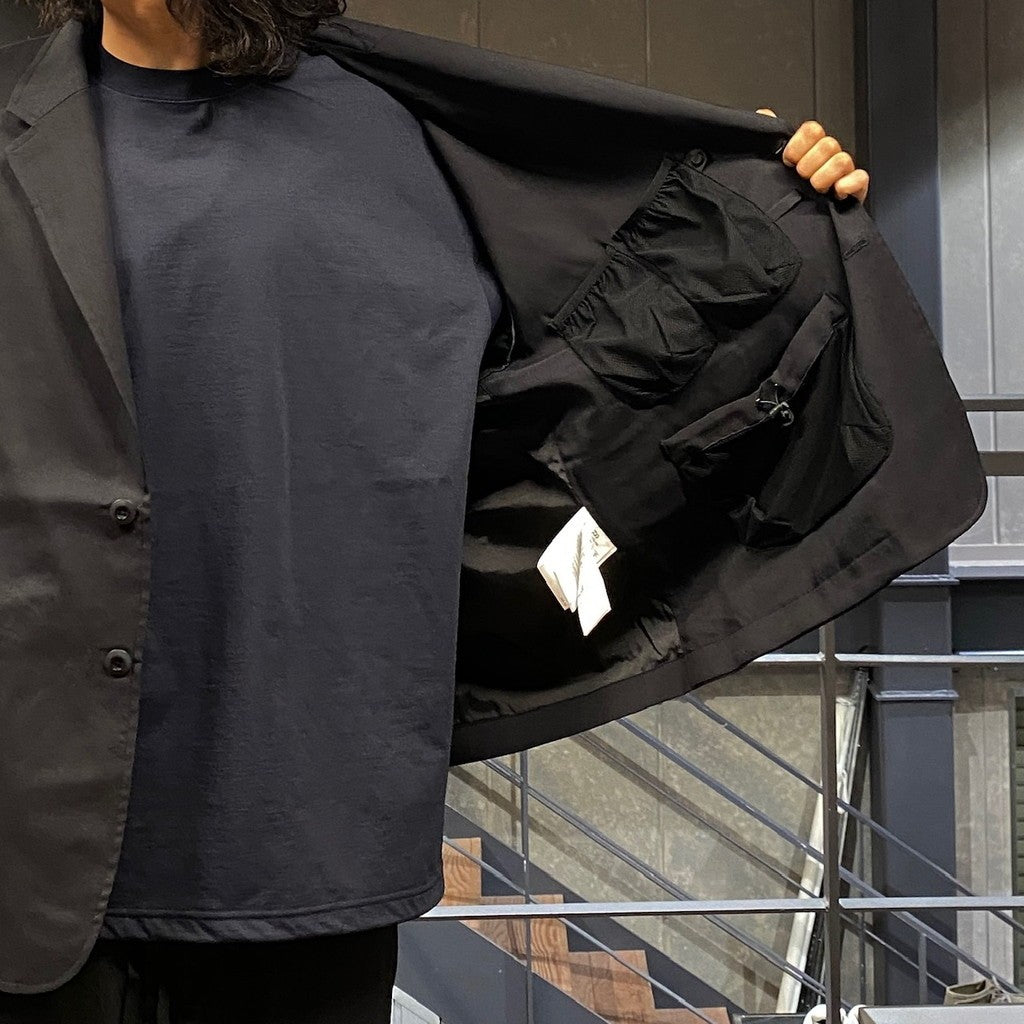 TECH LOOSE 2B JACKET POLISAGE #BLACK [BJ-57024W]