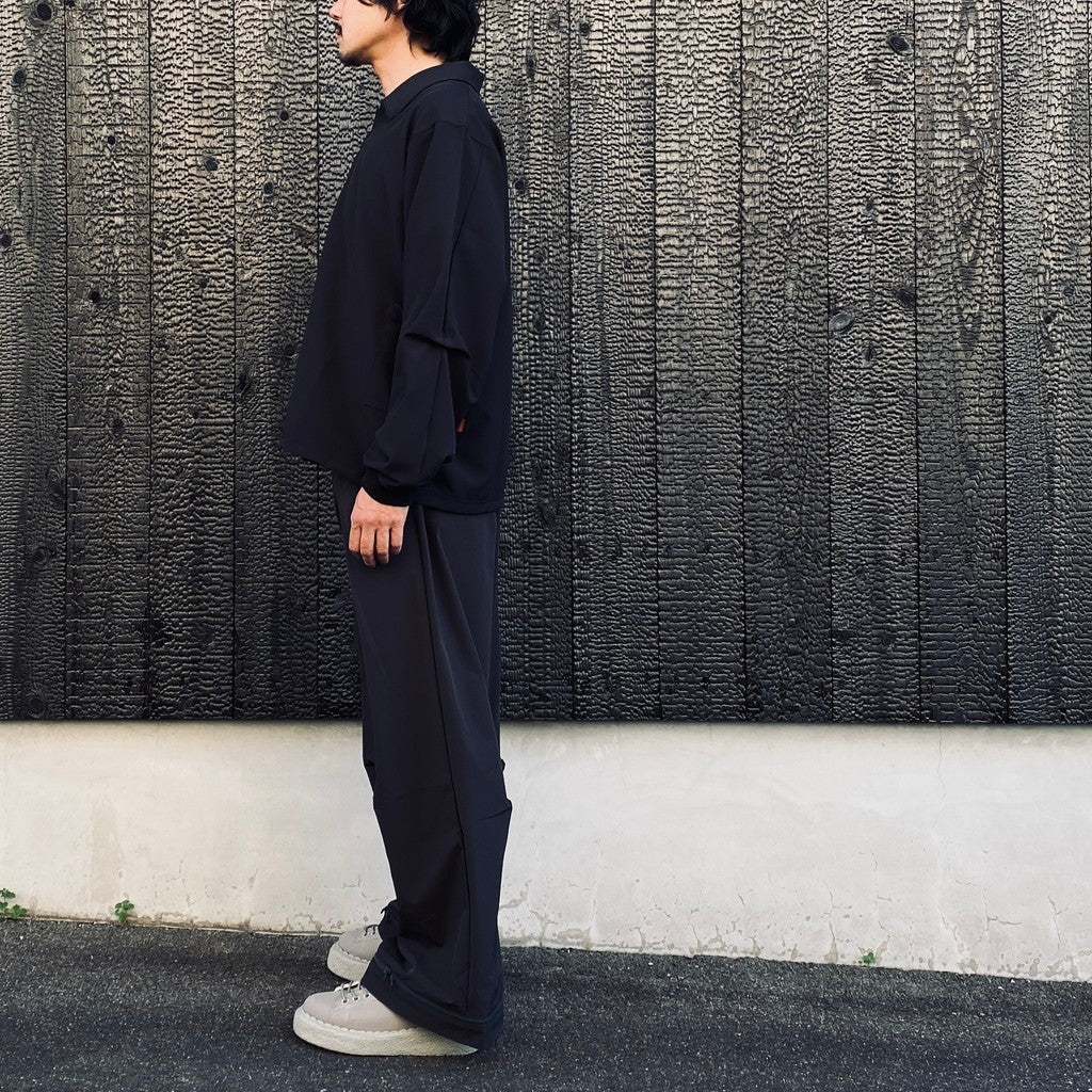 EVD1 Half Zip Polo Shirt #Black [GOOPI-26AW-SEP-02]