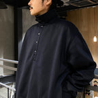 TECH SWEAT SNAP PULLOVER #NAVY [BE-53024W]
