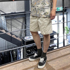 雙褶斜紋棉布短褲 #白色 [24SS-WMP-PT12]