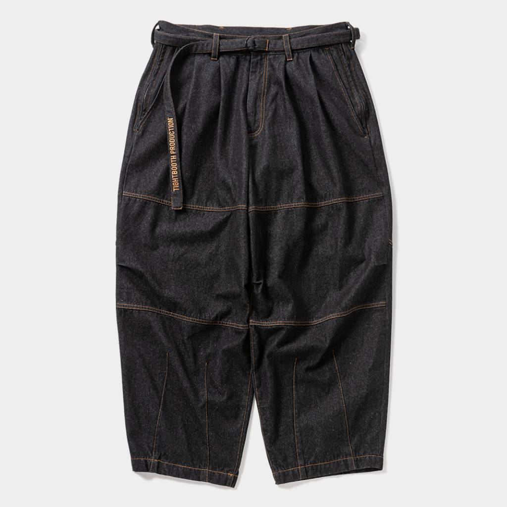 DENIM BALLOON PANTS #Black [SS26-B05]