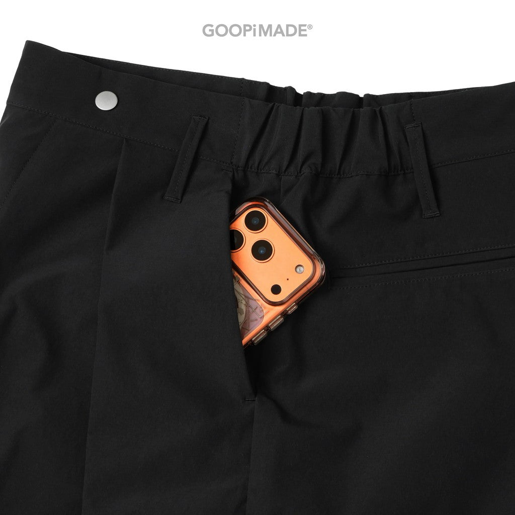 WX-P1 Zip-Extentsion Wide Trousers #Black [GOOPI-26SS-MAY-01]