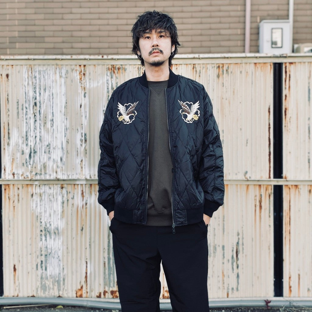 REVERSIBLE 「SKAJAN」 DOWN JACKET #BK×BK [TAION-JK04JS-N1