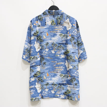 HAWAIIAN SHIRT S/S #BLUE [25SSE-WMS-HI04]