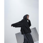 G7-H3 "Mantle" Double-Layer Hoodie #BLACK [GOOPI-23AW-JAN-03]