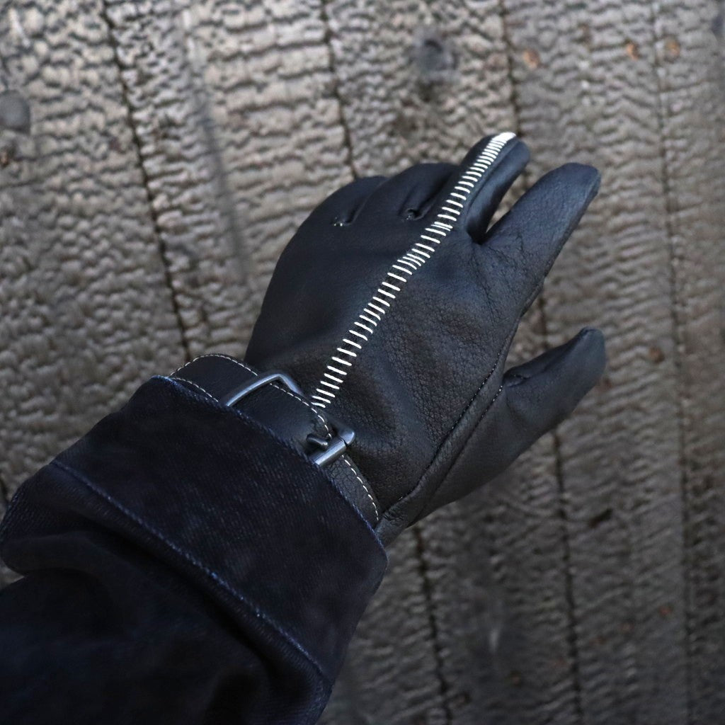 Artisan's Hand-stuffed (VEGETABLE TANNING PIG LEATHER) #BLACK [M-P4-AC2]