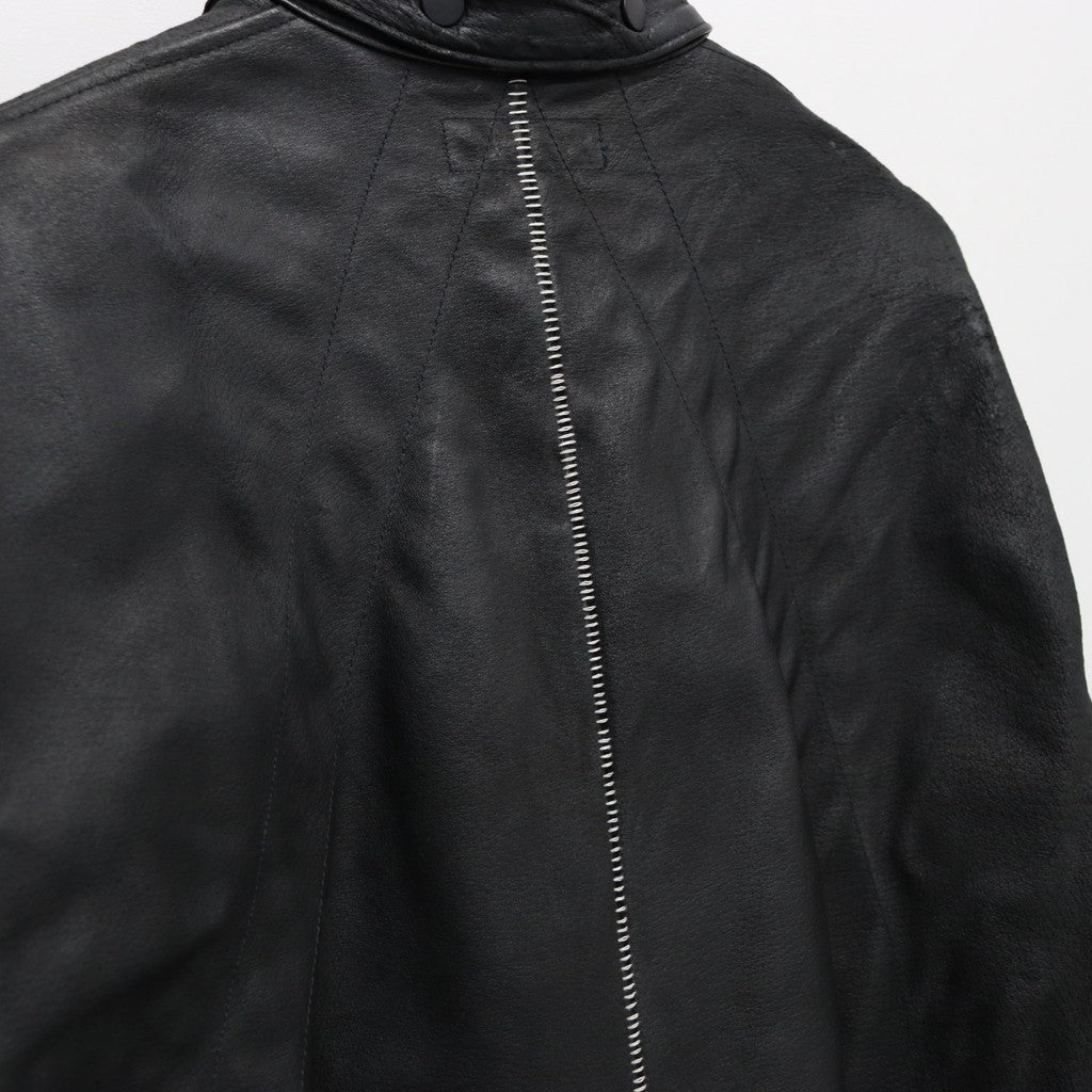 Rustic Edged Easy Rider's (VEGETABLE TANNING PIG LEATHER) #BLACK [M-P1-LW3]