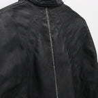 Rustic Edged Easy Rider's (VEGETABLE TANNING PIG LEATHER) #BLACK [M-P1-LW3]