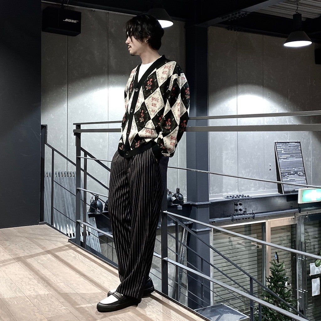 YEAH UM NO 針織開襟衫#黑色 [SC2320-KN07]