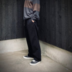 透氣斜紋棉布褲 #復古黑 [SD25F-PT04]