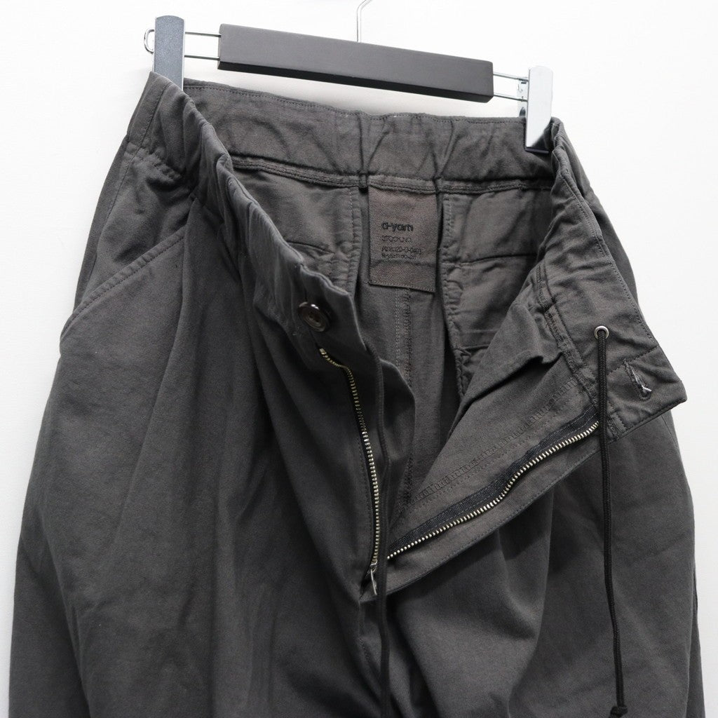 2TUCK WIDE CUT&SEW PANTS #GRAY [AY-1027]