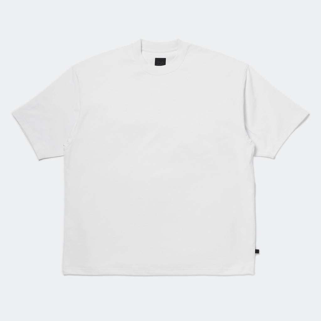 TECH DRAWSTRING S/S TEE #WHITE [BE-35026]