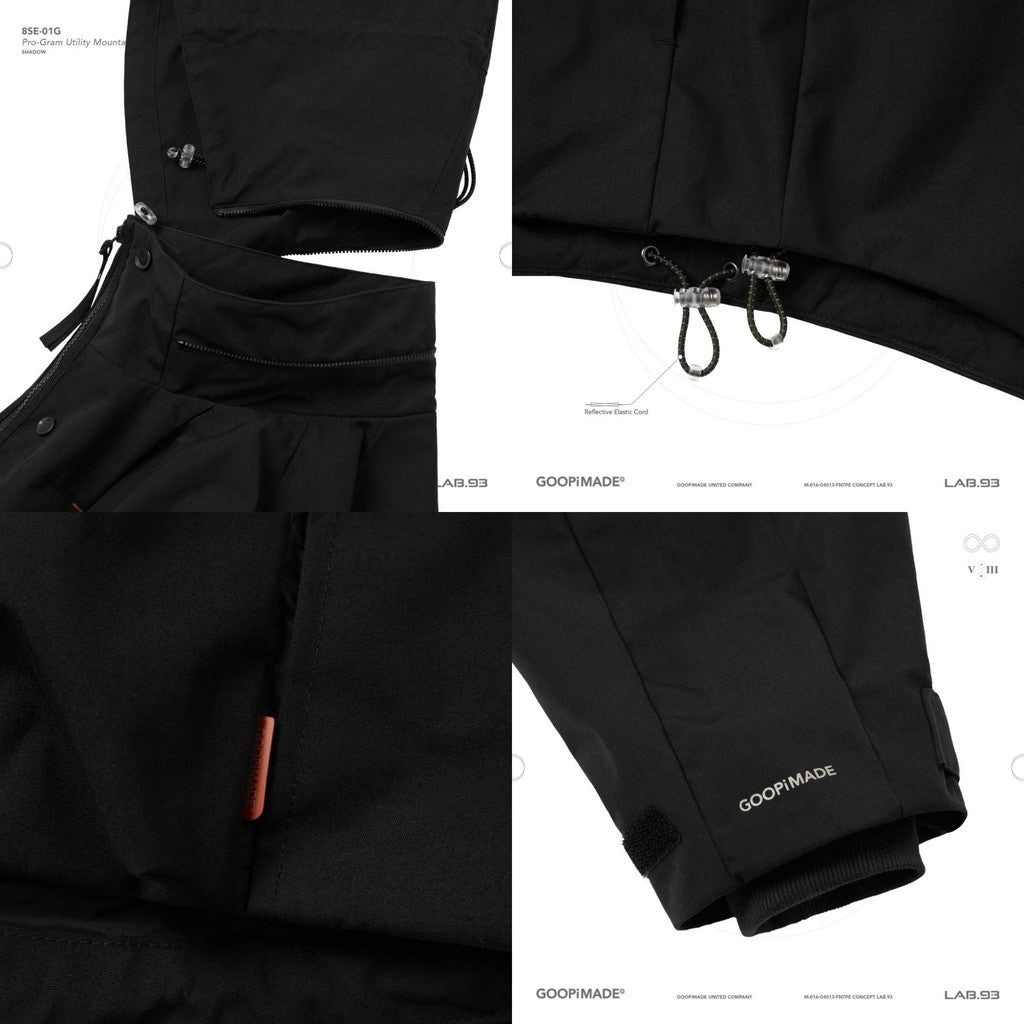 "8SE-01G" 專業實用登山派克大衣 #SHADOW [GOOPI-24AW-DEC-02]