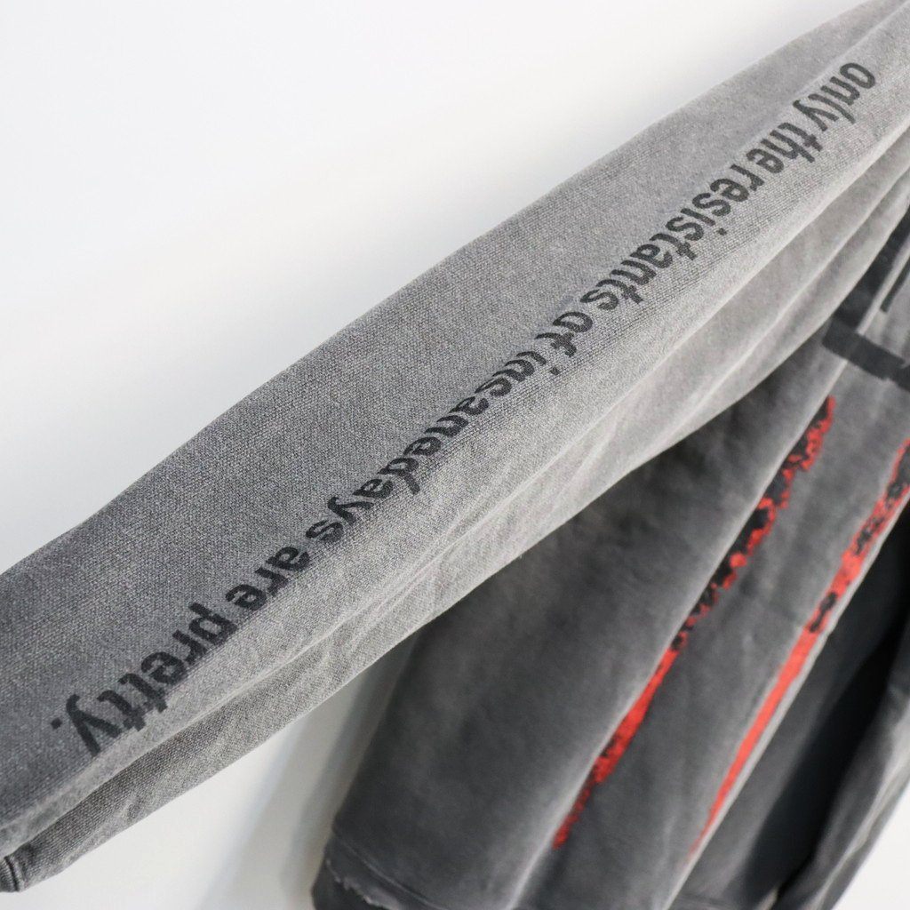 Bootleg Zip Up Hoodie With Damaged (ERROR S) #AGEDBLACK [M-P4-BG8]