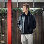 LEATHER JACKET #BLACK [25SS-WMO-BL01]