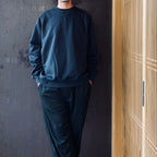TECH SWEAT CREW FREEDOM SLEEVE #INK BLACK [BE-51026W]