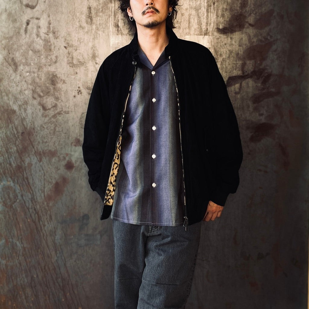 BARACUTA | G9 SUEDE LEATHER HARRINGTON JACKET #BLACK [25FW-WMO-BC01]