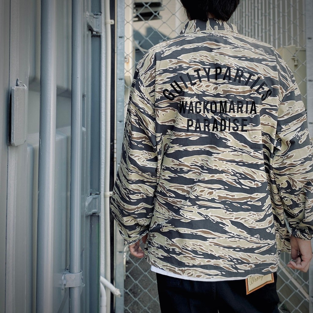 虎紋迷彩軍用襯衫（2型）#米色 [25FWE-WMO-ML06]