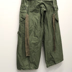 Slash Seam Twist Cargo Pants (PIGMENT DYED MOLESKIN) #OLIVE [M-P2-PT13]