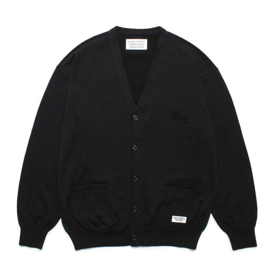 COTTON KNIT CARDIGAN ( TYPE-2 ) #BLACK [25SSE-WMK-KN04]