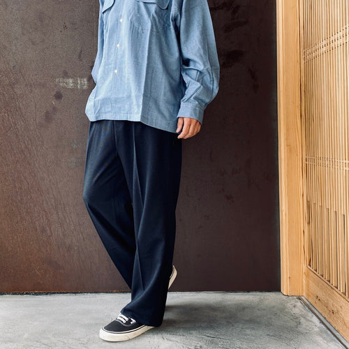 Ventilation Wide Slacks #Navy [SD26F-PT04]