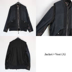 BARBARIAN FLIGHT JACKET #BLACK [RJ2501001]