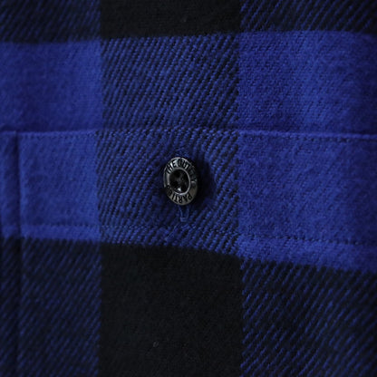 FLANNEL REGULAR COLLAR SHIRT #BLUE [24FW-WMS-RC01]