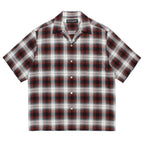 OMBRE CHECK OPEN COLLAR SHIRT S/S ( TYPE-2 ) #BROWN [26SS-WMS-OC10]