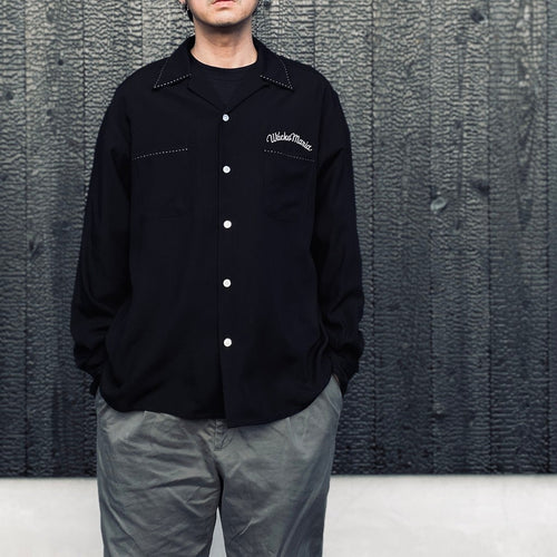 50'S SHIRT L/S ( TYPE-2 ) #BLACK [26SSE-WMS-OC02]
