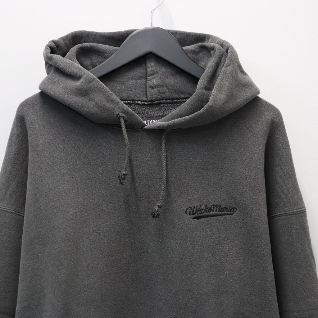 WASHED MIDDLE WEIGHT PULLOVER HOODED SWEAT SHIRT #GRAY [26FWE-WMC-SS02]