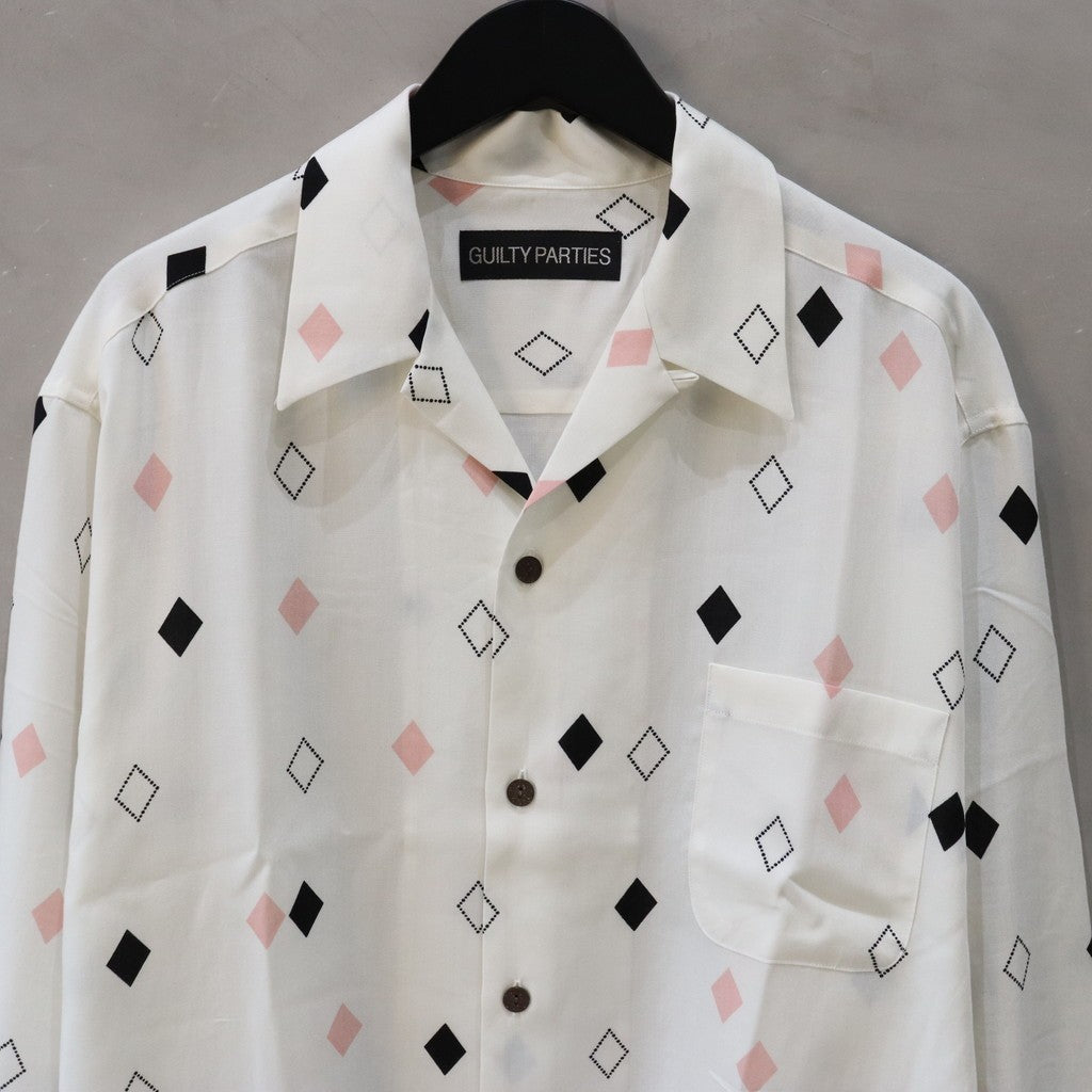 HAWAIIAN SHIRT L/S (TYPE-3) #WHITE [24FW-WMS-HI04]