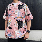 JEAN-MICHEL BASQUIAT | S/S HAWAIIAN SHIRT ( TYPE-3 ) #ONE [BASQUIAT-WM-HI27]