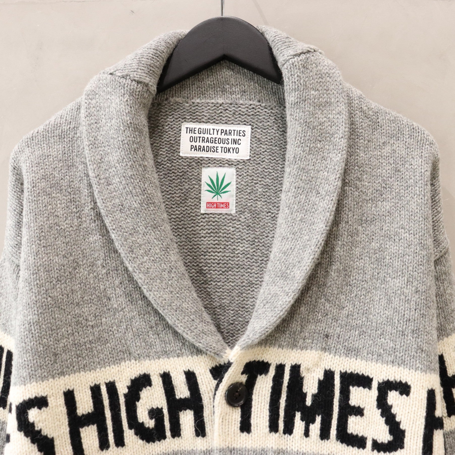 HIGHTIMES | COWICHAN SWEATER #GRAY [HIGHTIMES-WM-KN04]