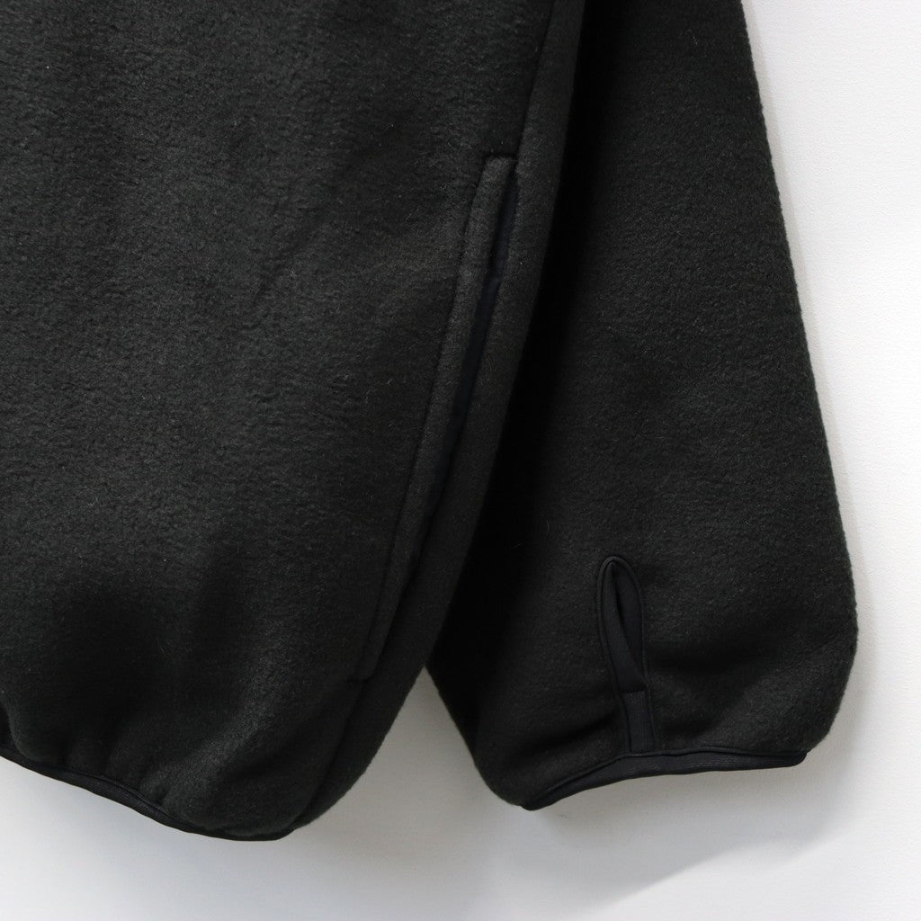 Fleece Snap Pullover #Black [SD25F-CT11]