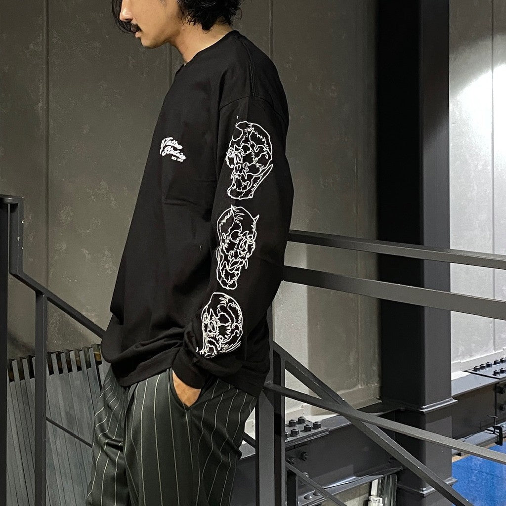 56 TATTOO STUDIO | CREW NECK LONG SLEEVE T-SHIRT #BLACK [56TS-WM-LT02]