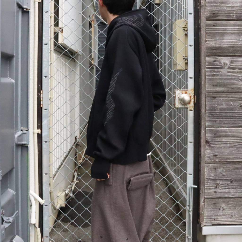 BIG D KNIT (× BIG D) #BLACK REFLECTOR [JI-26AW-KN01]