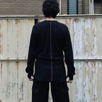 Combat Long Thermal With Damaged (CLASSIC WAFFLE KNIT) #BLACK [M-P2-TP6]