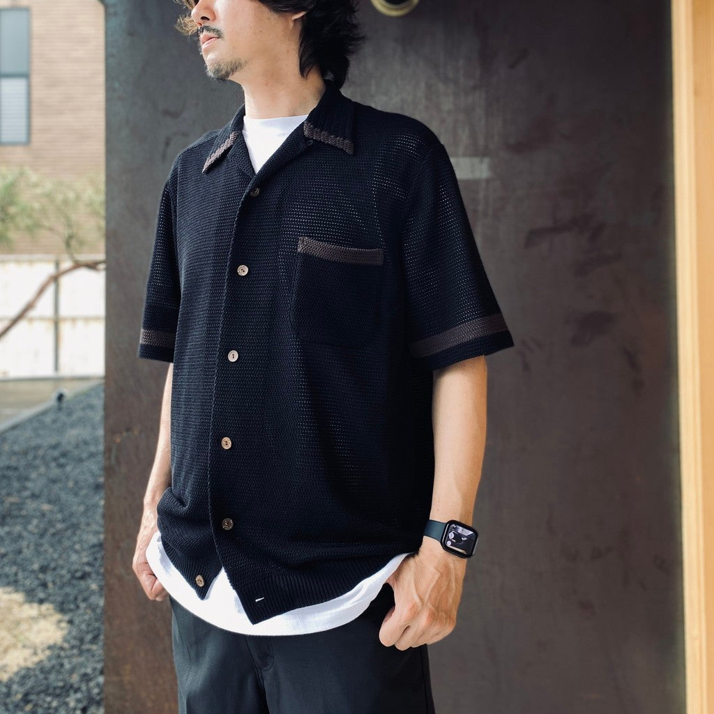 KNIT SHIRT ( TYPE-2 ) #BLACK [26SS-WMK-KN02]