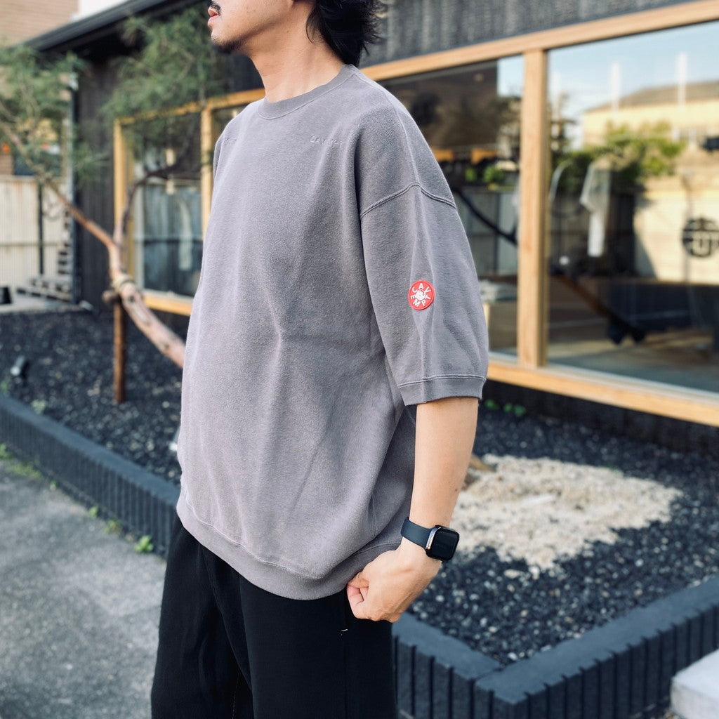 DBL KNIT SHORT SLEEVE CREW NECK #KHAKI [CES29CS23]