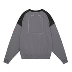 PANEL SHOULDER CREW NECK #CHARCOAL [CES26CS10]