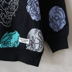 56 TATTOO STUDIO | JACQUARD SWEATER (TYPE-2) #BLACK [56TS-WM-KN02]