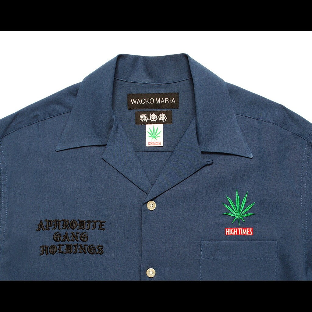舐達麻 | HIGHTIMES | 50'S SHIRT S/S #NAVY [NMD-HIGHTIMES-WM-OC01]