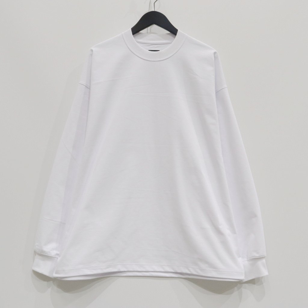 科技抽繩長袖T卹 #白色 [BE-40025]
