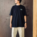 WASHED HEAVY WEIGHT CREW NECK T-SHIRT ( TYPE-2 ) #BLACK/GREEN [26FWE-WMT-WT02]