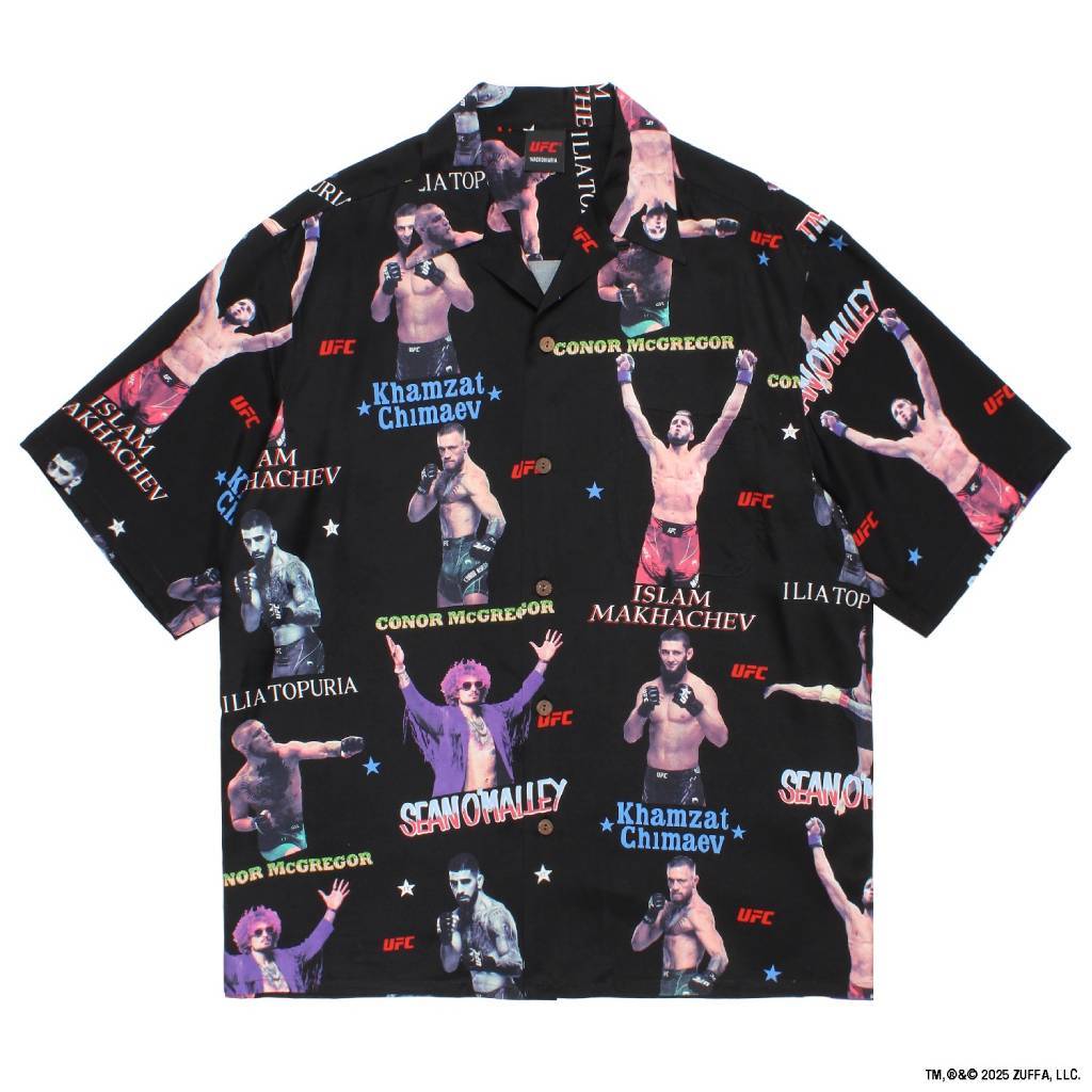 UFC | S/S HAWAIIAN SHIRT ( TYPE-1 ) #BLACK [UFC-WM-HI01]