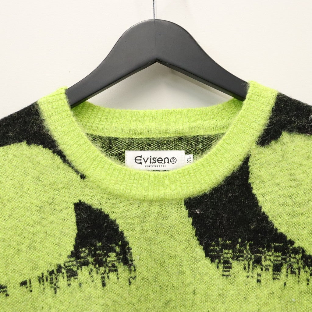 PATTERN MOHAIR KNIT #Green [26FW_KN01]